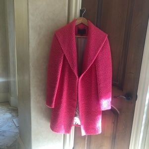 Pink J Crew Bouclé Coat | Size Small (NWOT)